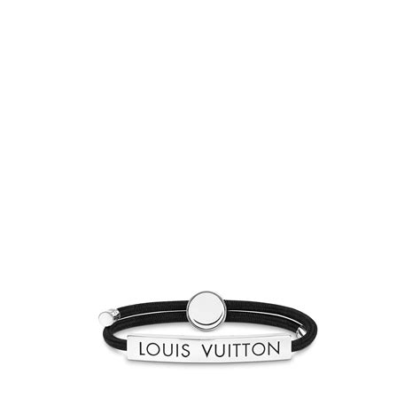 louis vuitton black leather brushed metal clasp|lv space bracelets.